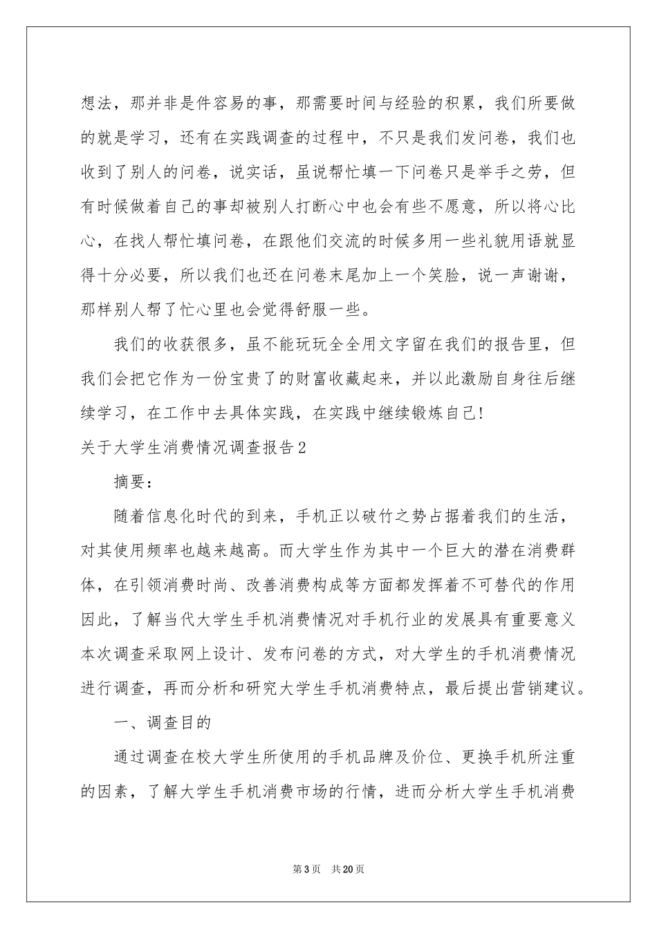 关于大学生消费情况调查报告_第3页