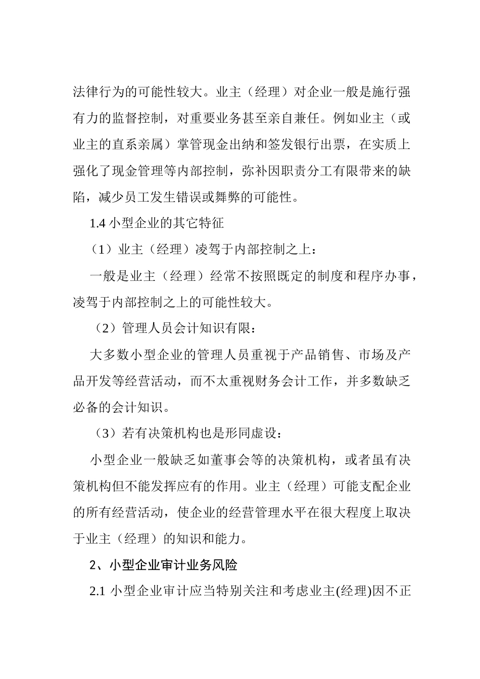 小型企业审计业务报告的实施_第3页