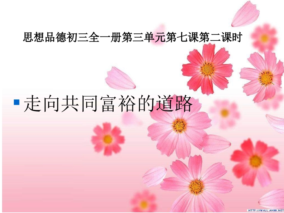 走向共同富裕的道路正式_第1页