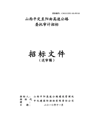 审计招标范本(87页)