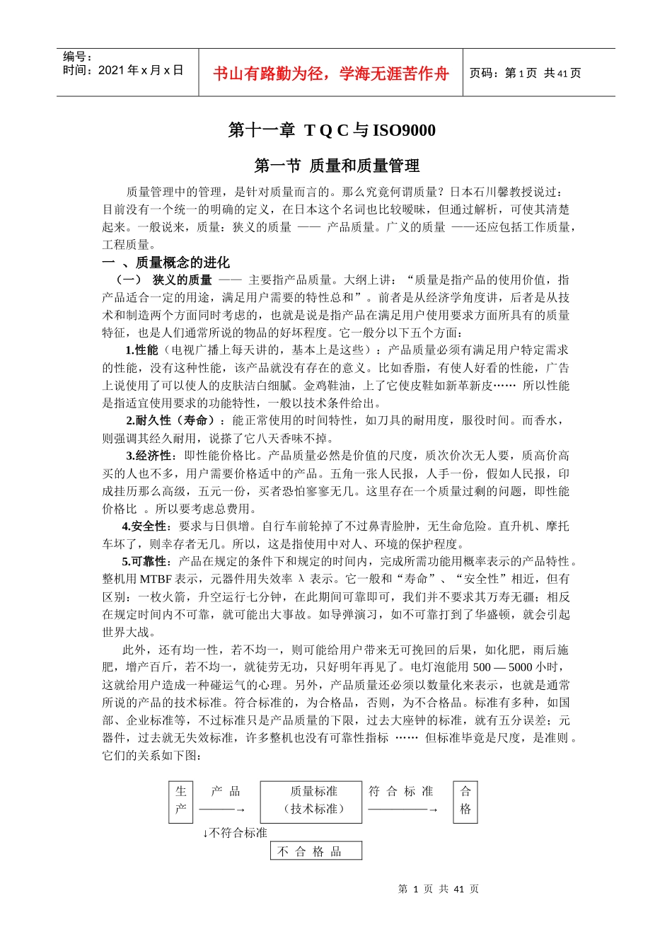 生产运营TQC培训课件_第1页