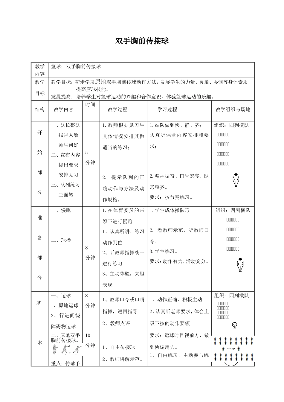 双手胸前传接球教案_第1页