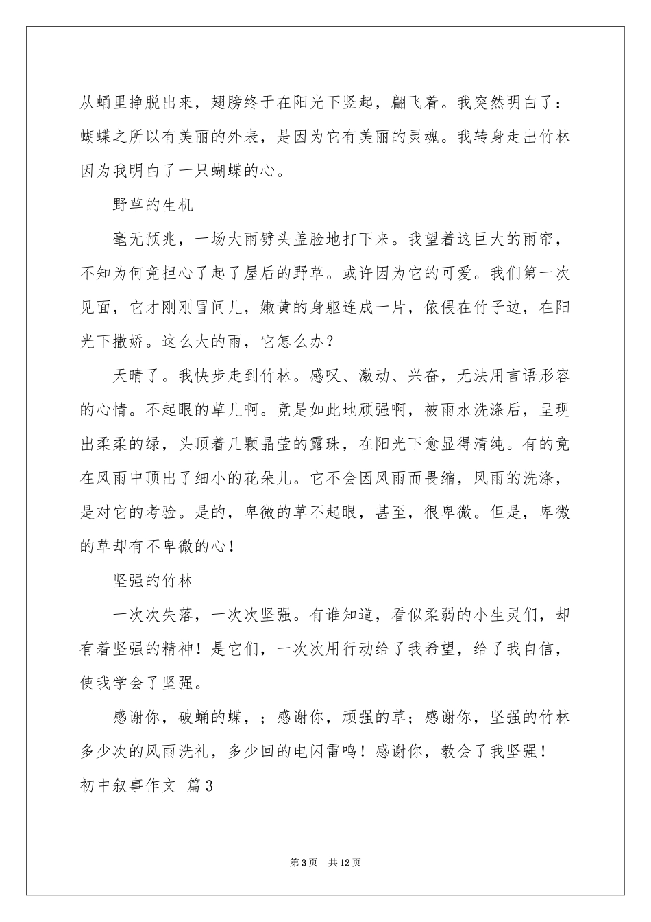 关于初中叙事作文汇编9篇_第3页