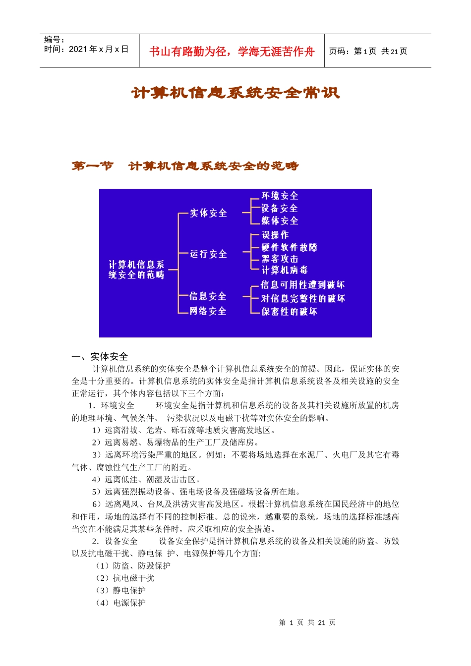 计算机信息系统安全常识_第1页
