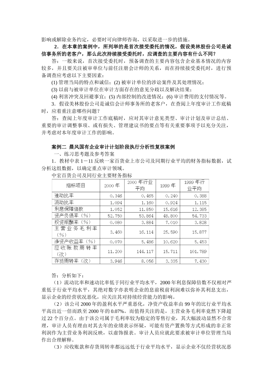 审计业务承接和审计规划案例_第2页