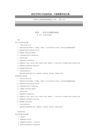 审计专业相关知识( 35页)