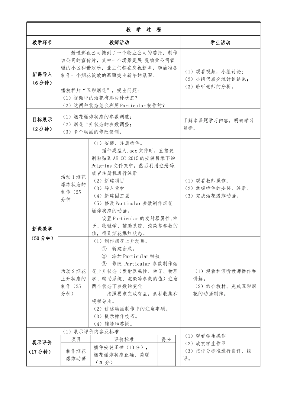 81五彩烟花——粒子插件Particular教学设计_第2页