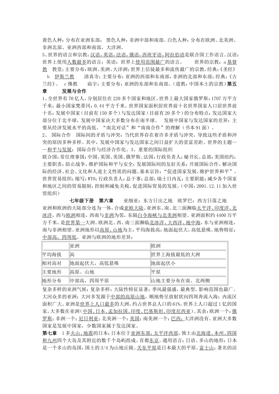 初中地理会考复习提纲_第3页