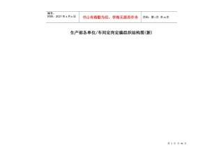 车间定岗定编组织结构图