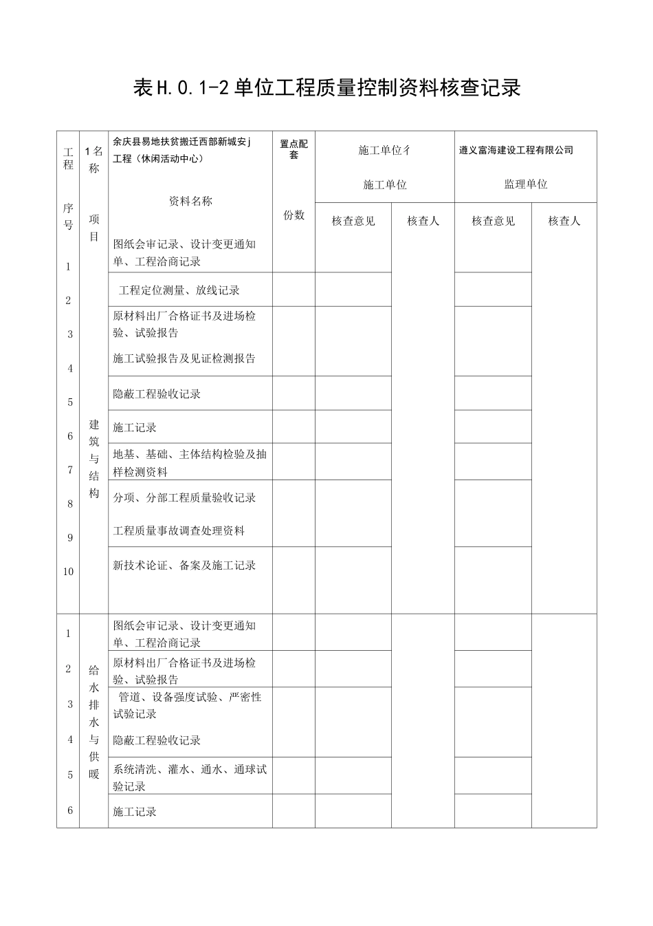 单位工程竣工预验收报验表_第3页