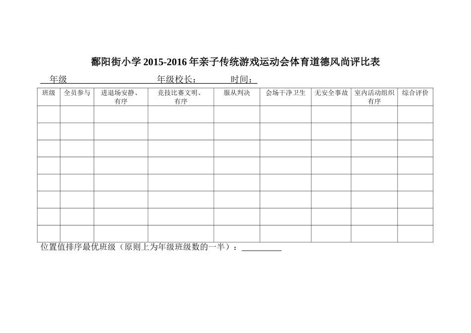 体育道德评比表_第1页