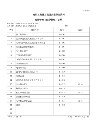 1卷5册(安全管理)