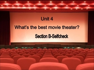 人教版八年级上册英语（新）（最新版）Unit4__SectionB-Selfcheck精品课件（共计22张PPT）