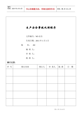 生产安全事故处理程序(002#)
