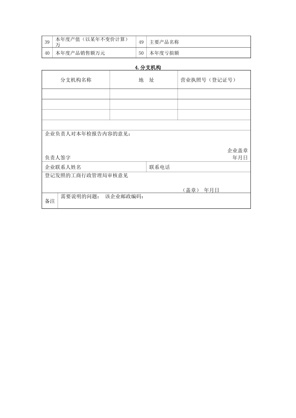 外商投资企业年检报告书_第3页