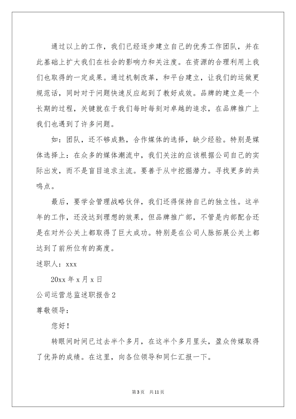 公司运营总监述职报告_第3页