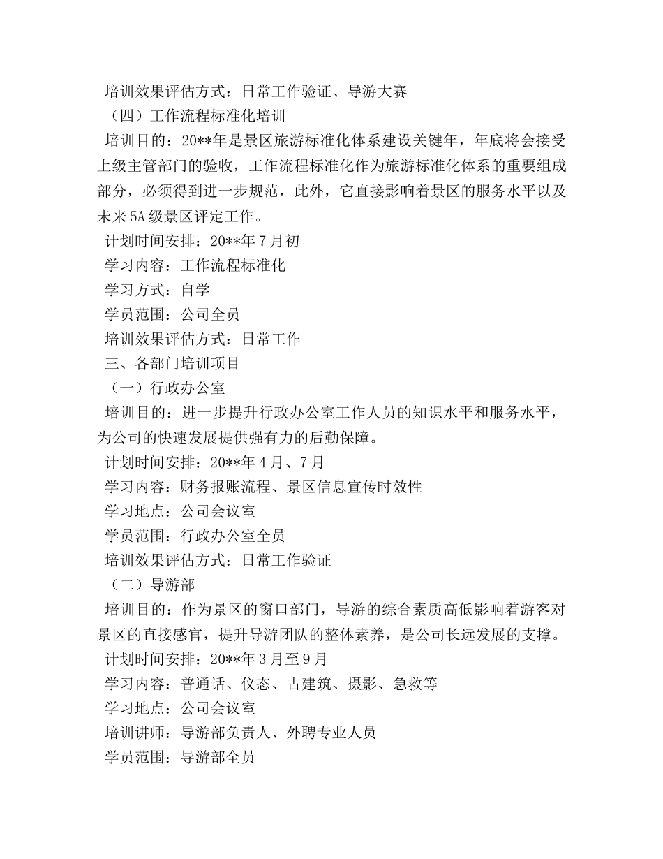 培训项目计划书 _第3页