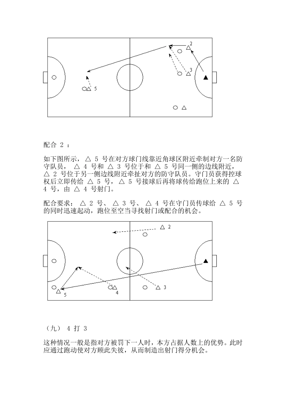 五人制足球基本进攻战术_第3页