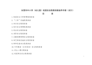 东营市安全手册