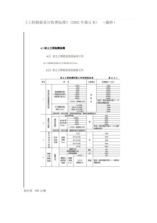 地基检测相关取费依据 