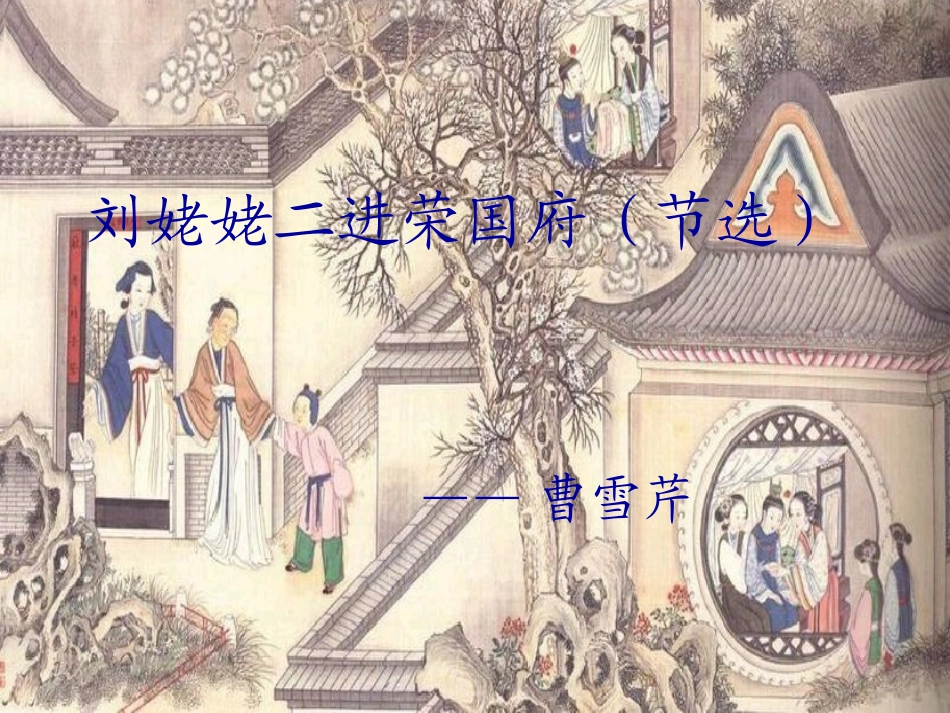 《刘姥姥二进荣国府(节选)》课件_第1页