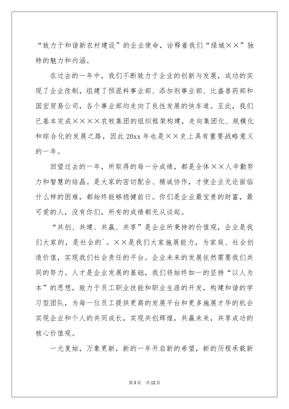 公司董事长新春致辞_第3页