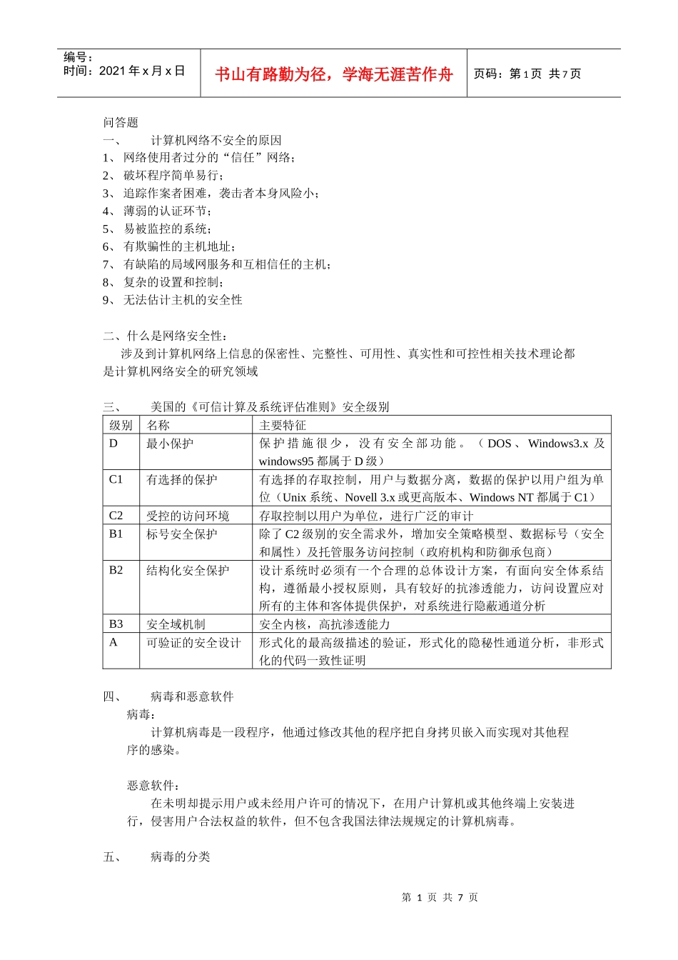网络安全重点_第1页