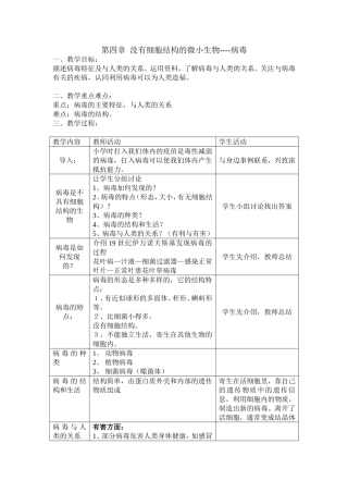 第四章没有细胞结构的微小生物