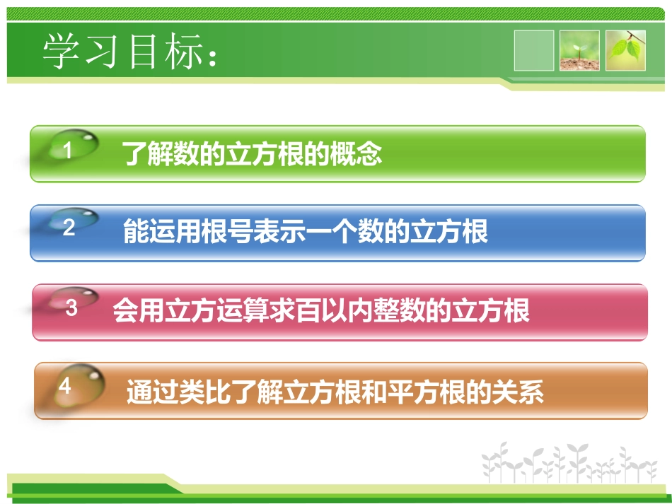 人教版数学七年级下册62_立方根_课件_第2页