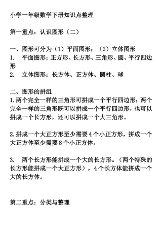 一下知识点整理