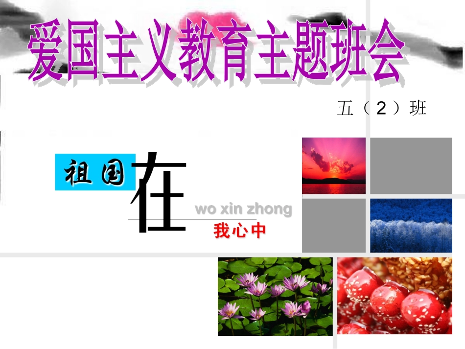 爱国主义教育主题班会(完美版)_第1页