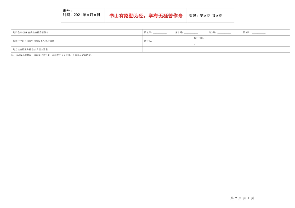 188仓库GMP检查记录_第2页