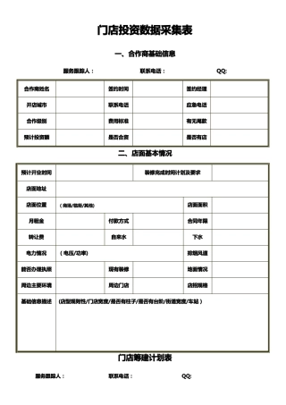 门店培训及运营支持计划