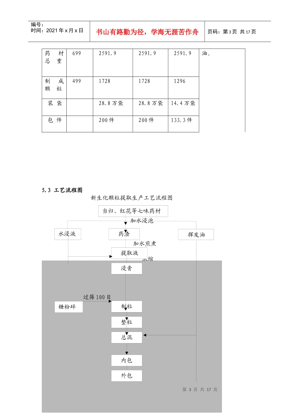 新生化颗粒生产工艺规程_第3页