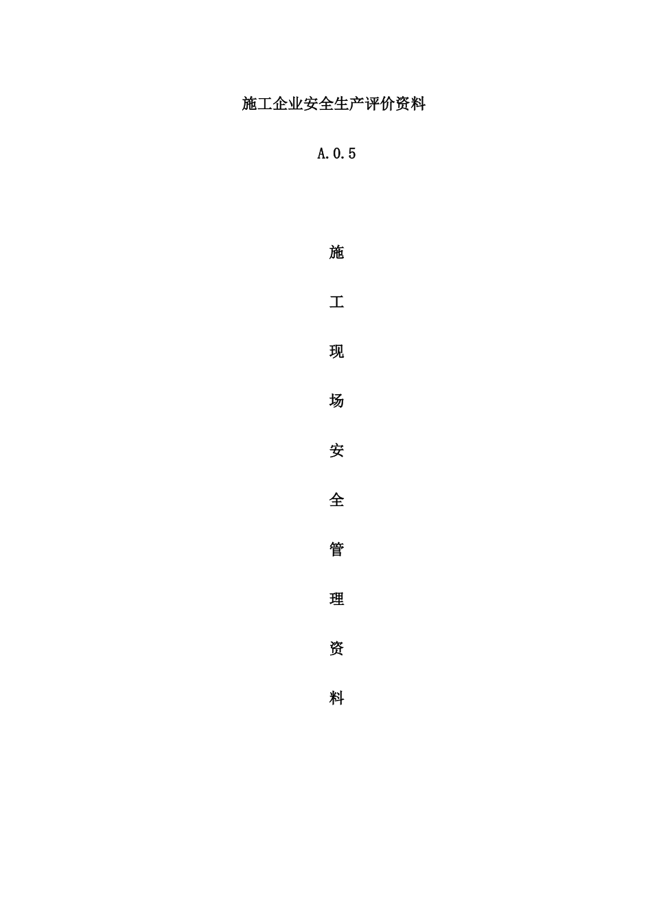 施工企业安全生产资料5_第1页