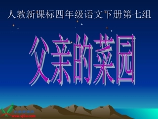 《父亲的菜园》PPT课件