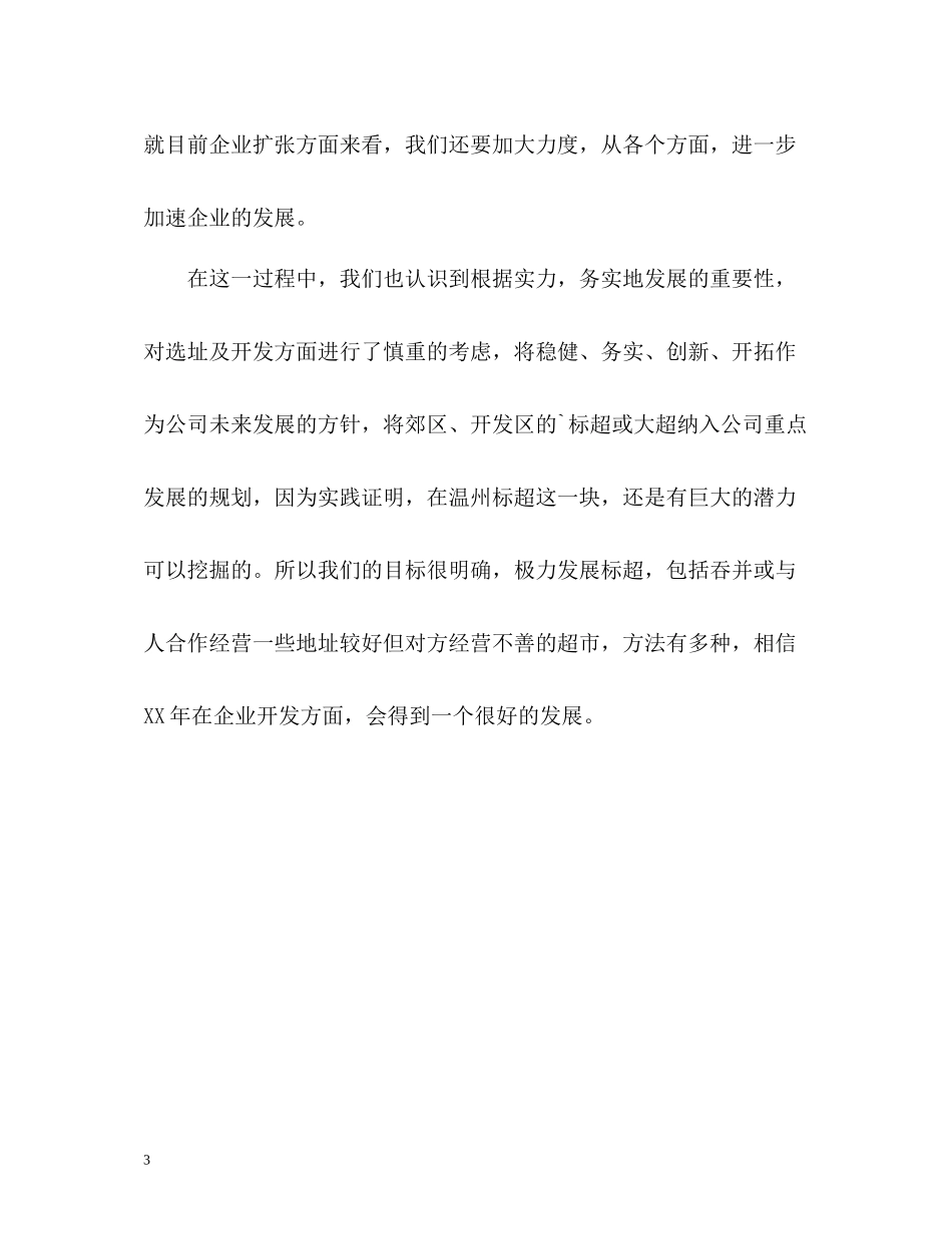 超市店长个人工作总结_第3页