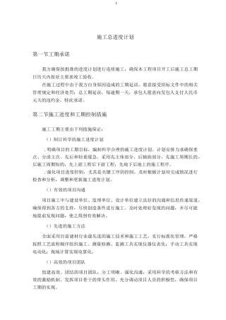 小流域坡耕地水土流失综合治理工程进度计划