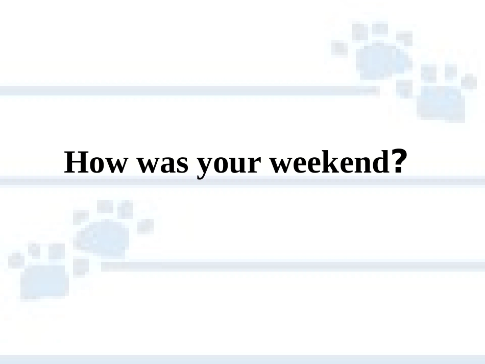 一般过去时教学课件_第1页