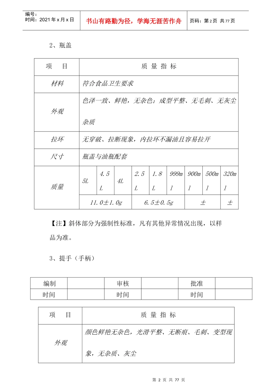 物料标准大全(316)_第2页