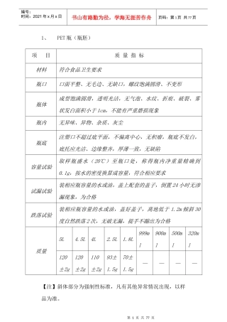 物料标准大全(316)