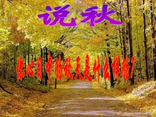 《秋天》课件