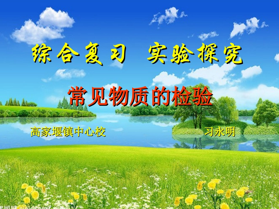 专题复习《物质的检验》_第1页