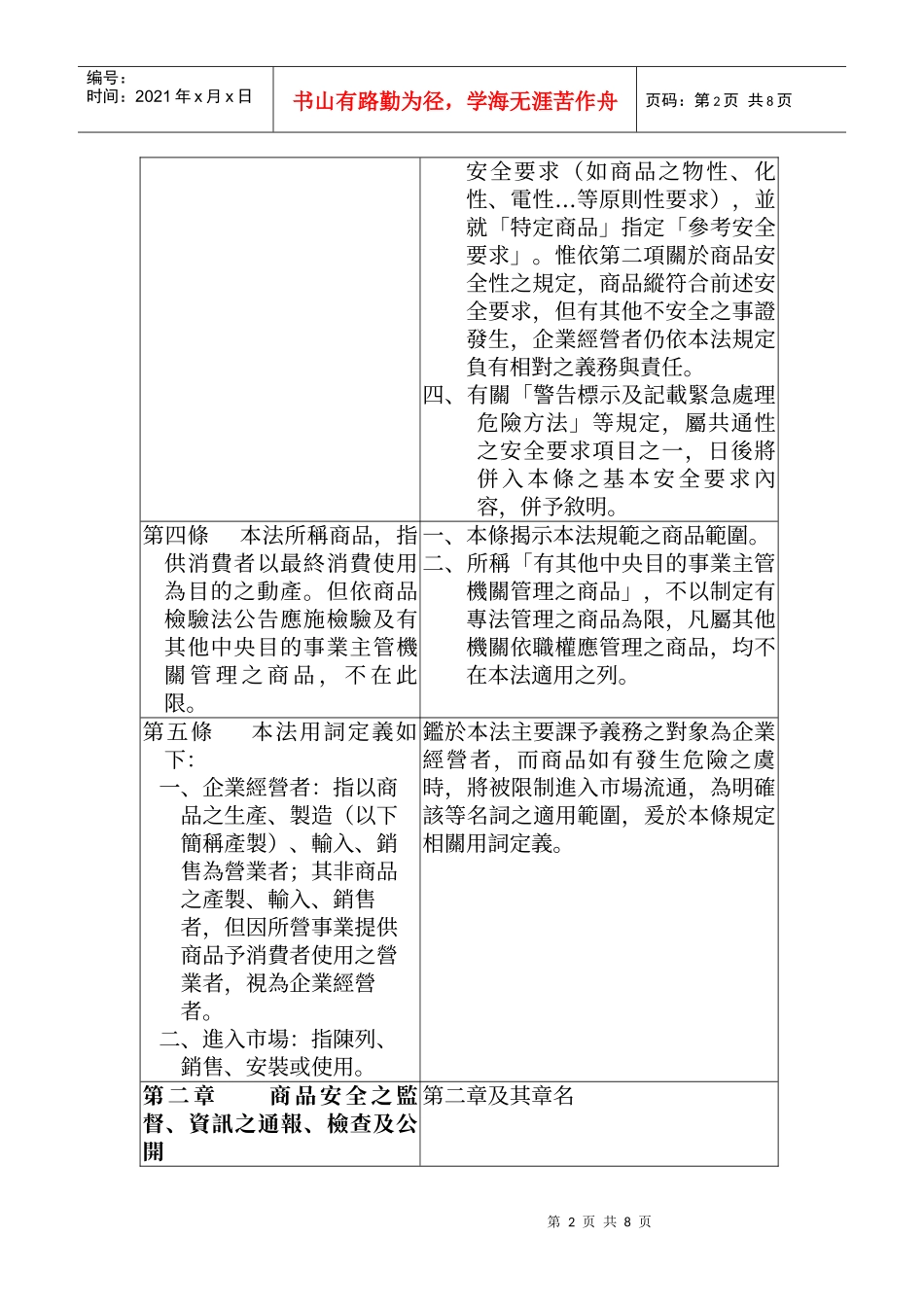 一般消费商品安全法草案_第2页