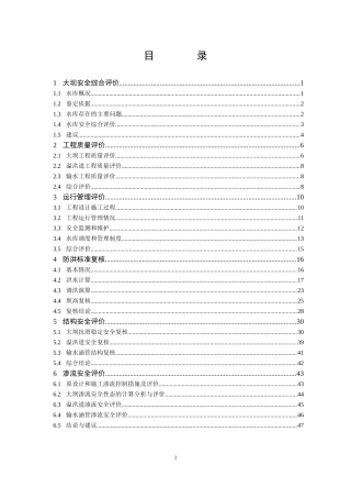 水库大坝安全评价