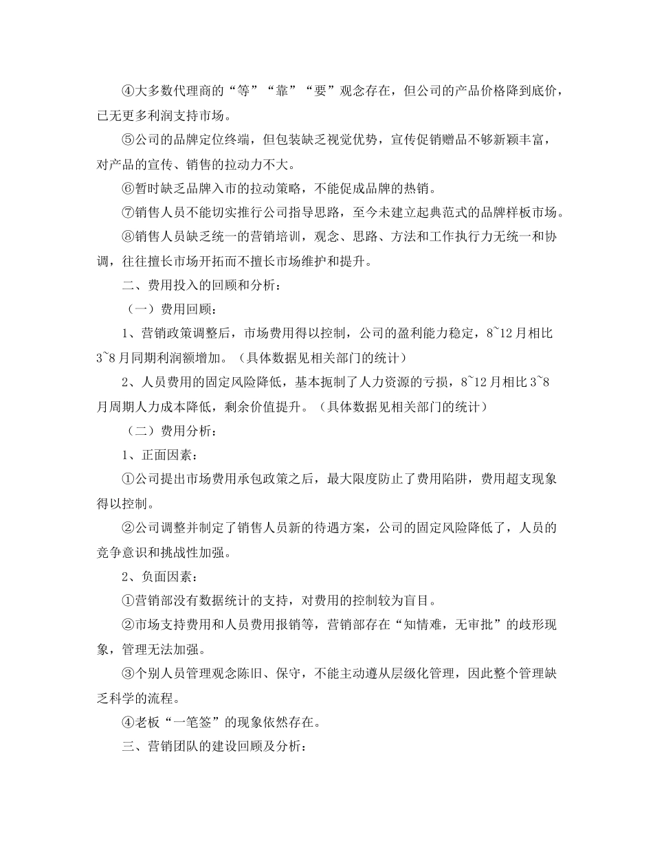 销售总监的年度个人工作总结_第2页