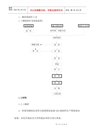 钢结构施工工艺