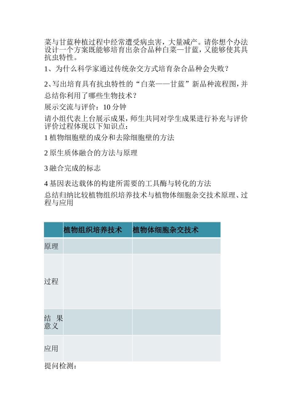 植物细胞工程（复习）_第2页