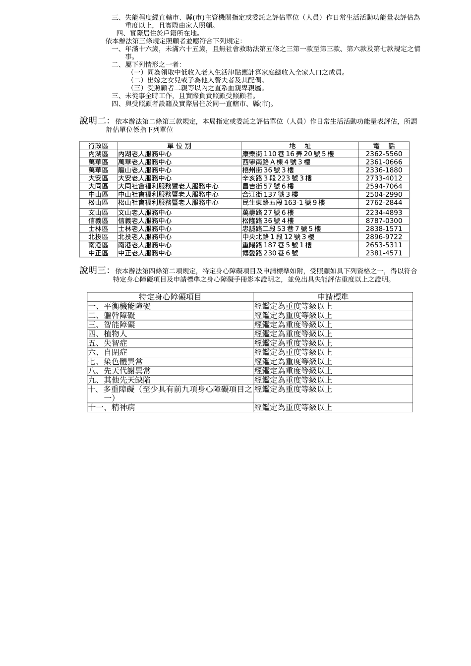 区中低收入老人特别照顾津贴申请表_第2页