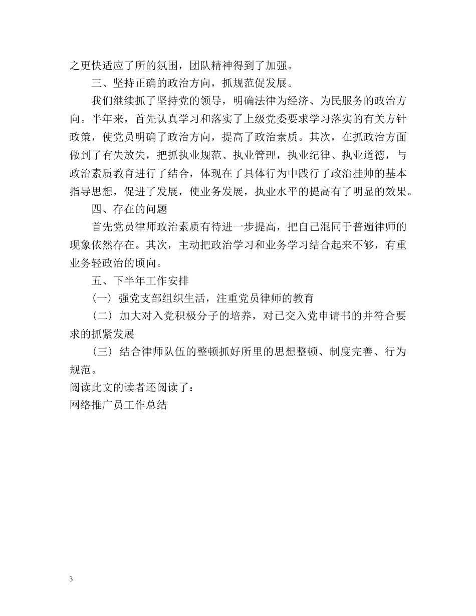 助理律师工作总结 _第3页